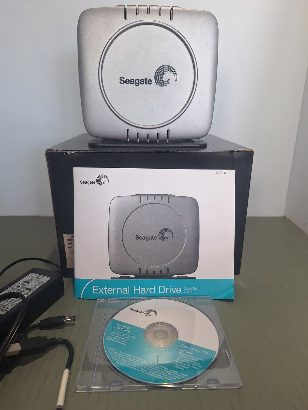 Seagate 400GB External Hard Drive USB 2.0 ST3400601U2 Tested Working- Excellent!